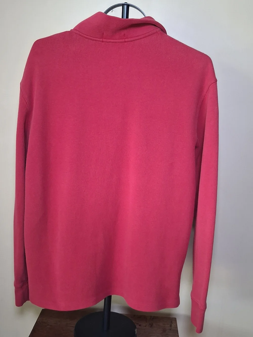 Polo Ralph Lauren Men's Red 1/4 Zip Pullover Sweater; Sz. M; 100% Cotton